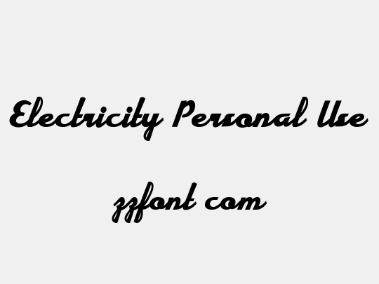 Electricity Personal Use