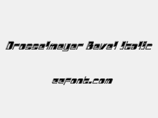 Drosselmeyer Bevel Italic