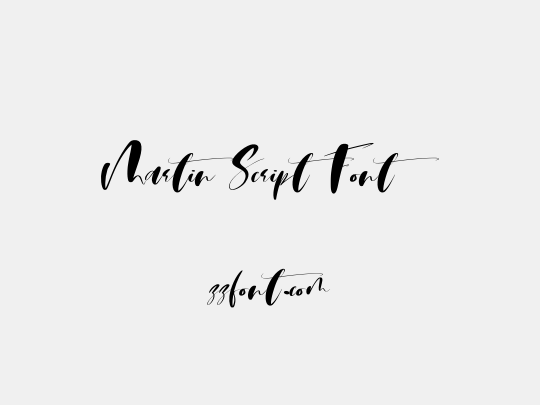 Martin Script Font