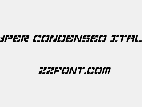 Vyper Condensed Italic