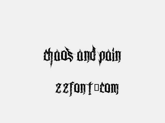 Chaos and Pain 