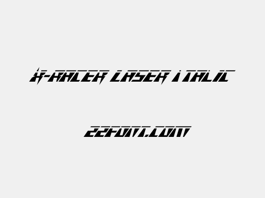 X-Racer Laser Italic