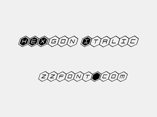 HEX:gon Italic