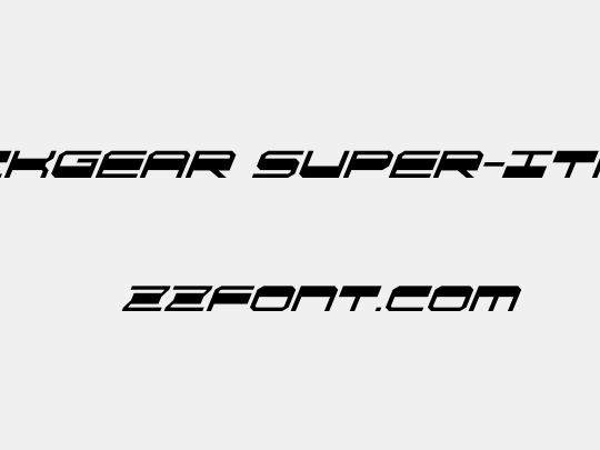 QuickGear Super-Italic