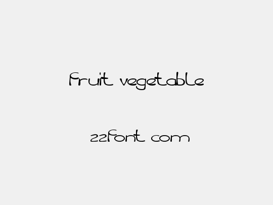 fruit vegetable