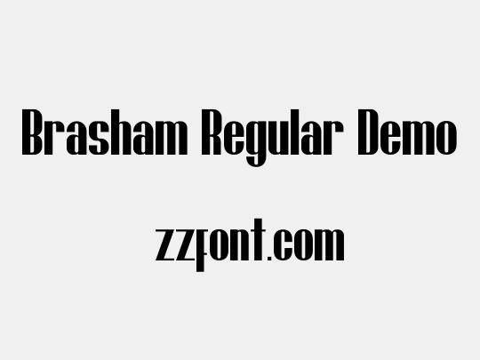 Brasham Regular Demo