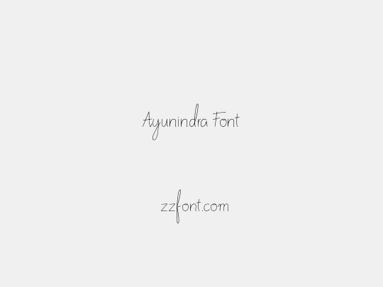 Ayunindra Font