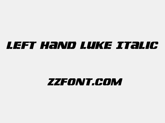 Left Hand Luke Italic