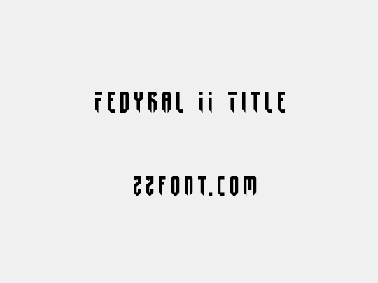 Fedyral II Title