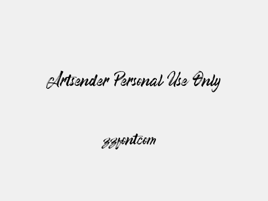 Artsender Personal Use Only