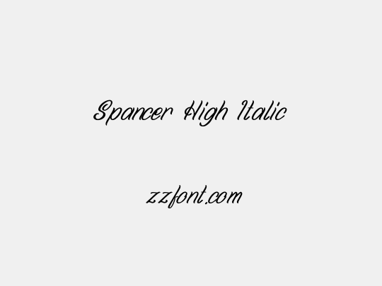 Spancer High Italic