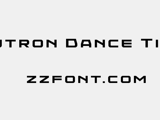 Neutron Dance Title