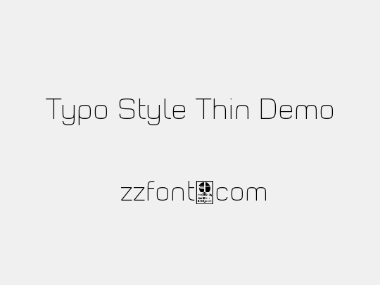 Typo Style Thin Demo