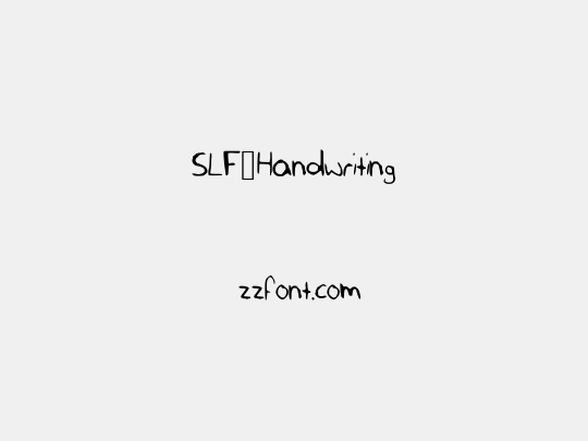 SLF_Handwriting