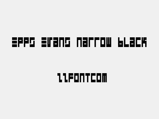 Epps Evans Narrow Black