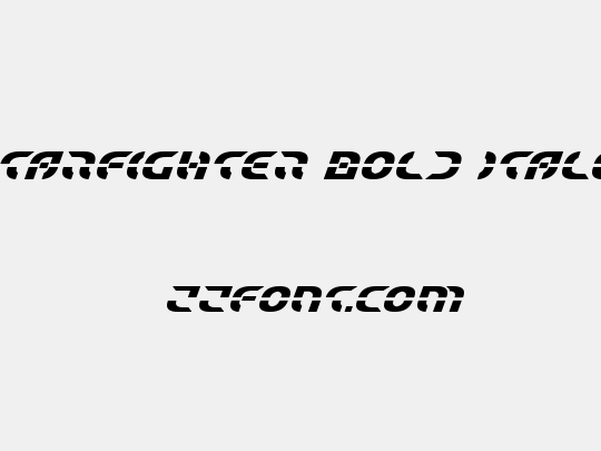 Starfighter Bold Italic
