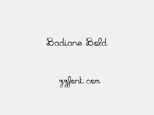 Badiane Bold
