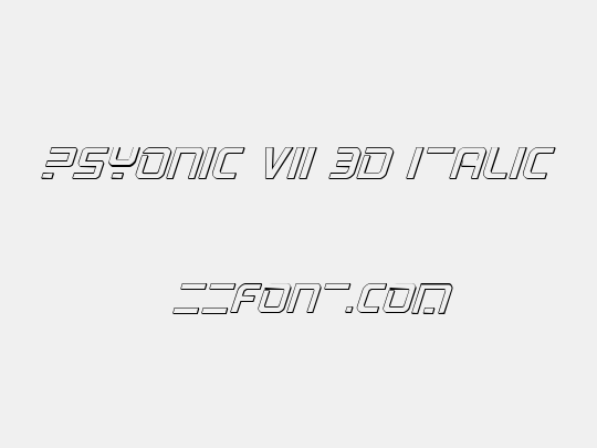 PsYonic VII 3D Italic