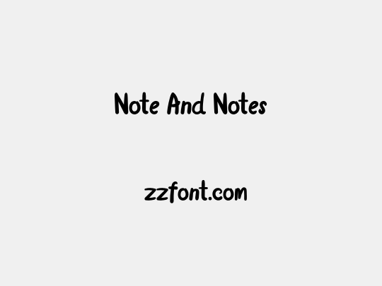 Note And Notes