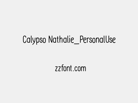 Calypso Nathalie_PersonalUse