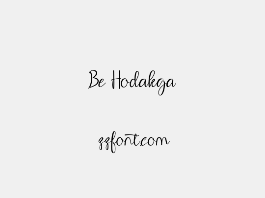 Be Hodakga