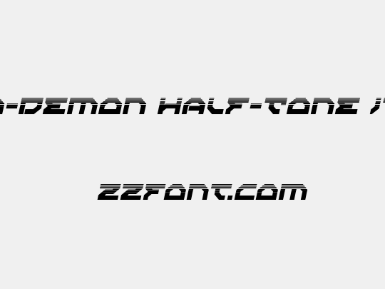 Xeno-Demon Half-Tone Italic