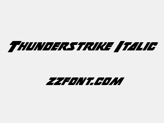 Thunderstrike Italic