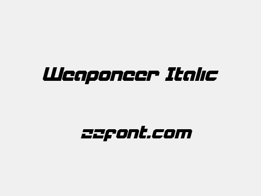 Weaponeer Italic