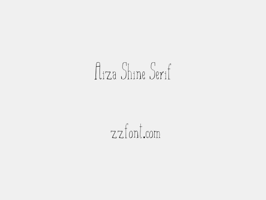 Aiza Shine Serif