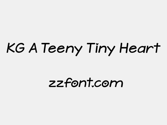 KG A Teeny Tiny Heart