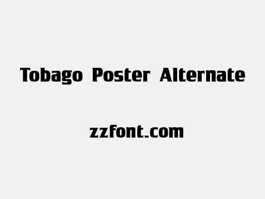 Tobago Poster Alternate