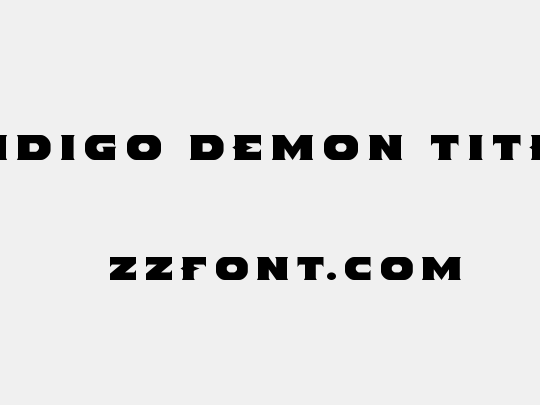 Indigo Demon Title