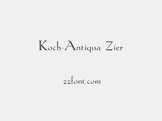 Koch-Antiqua Zier