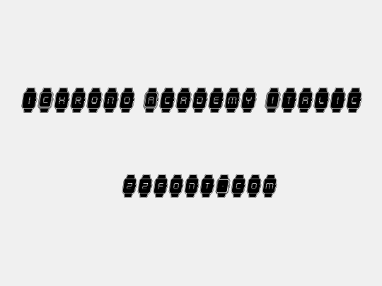 iChrono Academy Italic