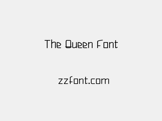 The Queen Font