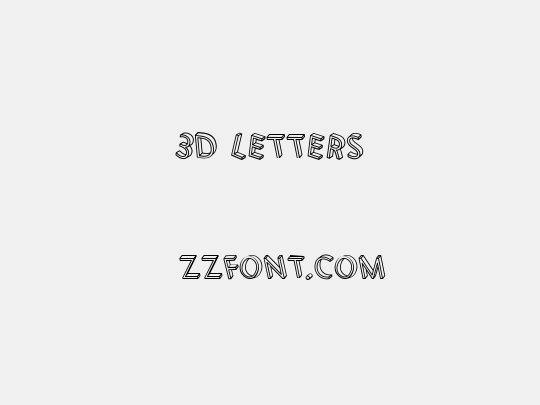 3D Letters