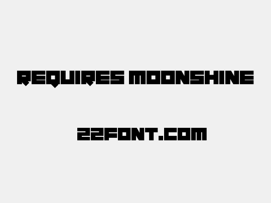 Requires Moonshine