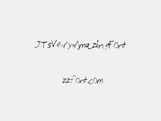 JTsVeryAmazingFont