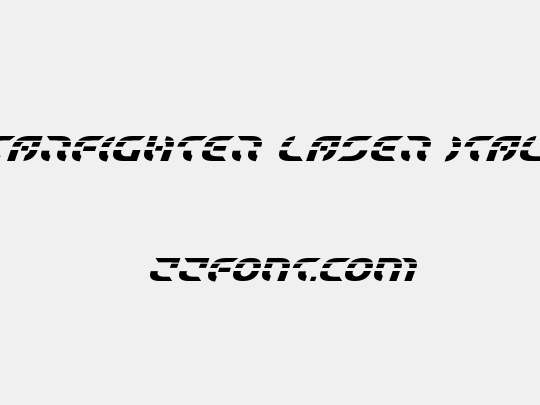 Starfighter Laser Italic