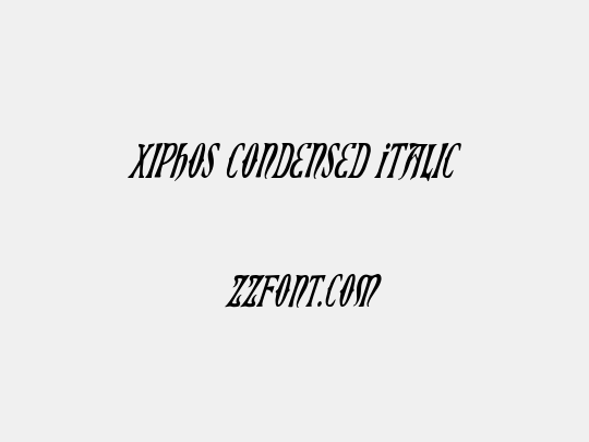 Xiphos Condensed Italic