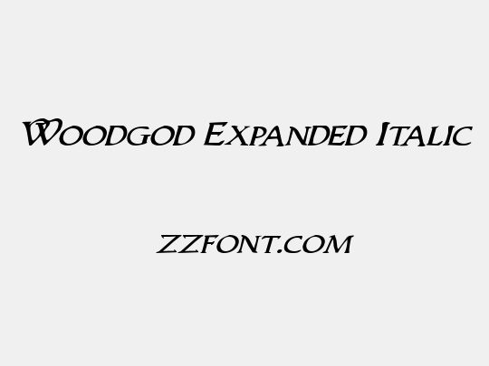 Woodgod Expanded Italic