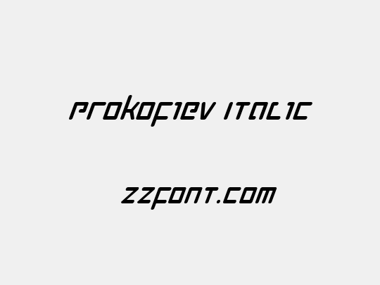 Prokofiev Italic