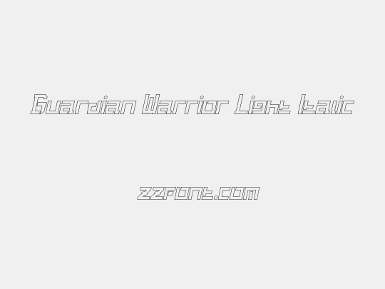Guardian Warrior Light Italic