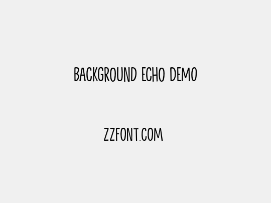 Background Echo DEMO