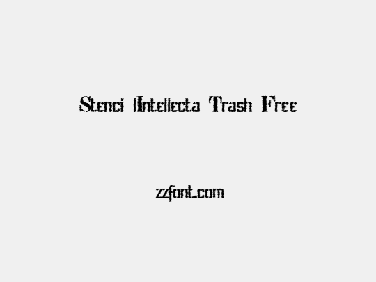 Stenci lIntellecta Trash Free