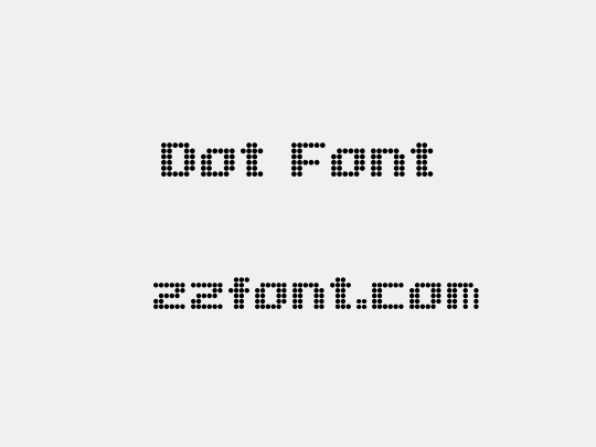 Dot Font