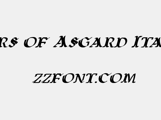 Wars of Asgard Italic