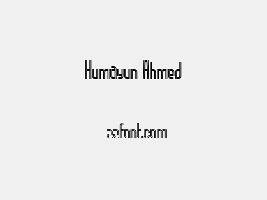Humayun Ahmed