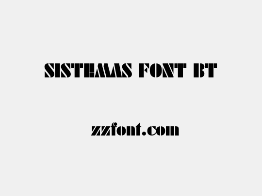 SISTEMAS FONT BT