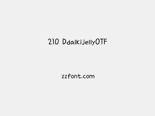210 DdalkijellyOTF